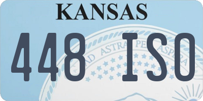 KS license plate 448ISO