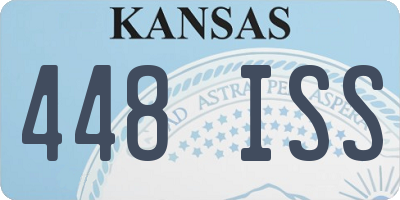 KS license plate 448ISS