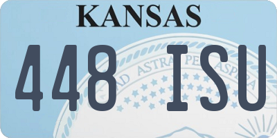 KS license plate 448ISU