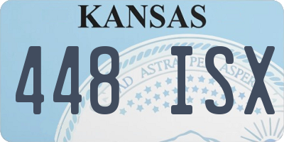 KS license plate 448ISX