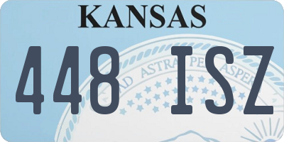 KS license plate 448ISZ