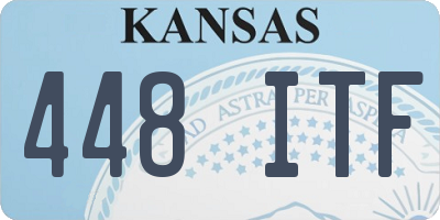 KS license plate 448ITF