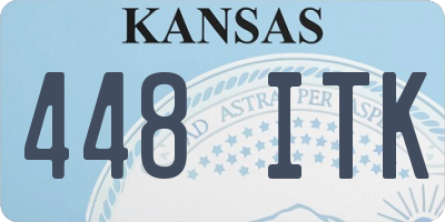 KS license plate 448ITK