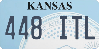 KS license plate 448ITL