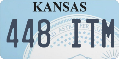 KS license plate 448ITM