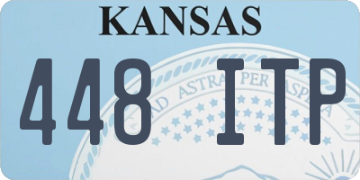 KS license plate 448ITP