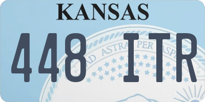 KS license plate 448ITR