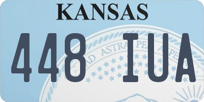 KS license plate 448IUA