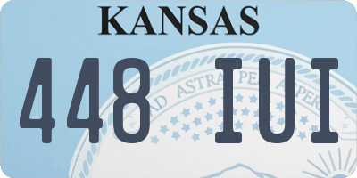 KS license plate 448IUI