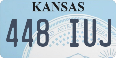 KS license plate 448IUJ