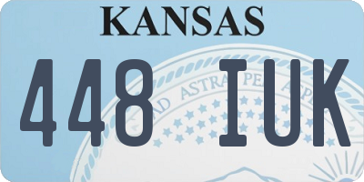 KS license plate 448IUK