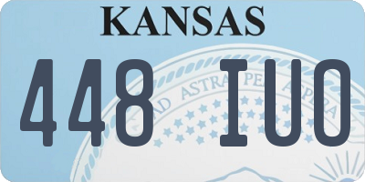KS license plate 448IUO