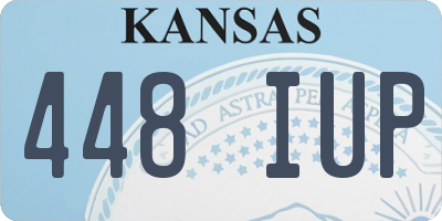 KS license plate 448IUP
