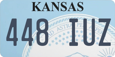 KS license plate 448IUZ
