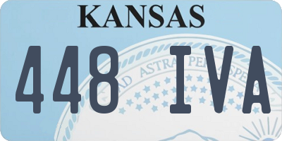 KS license plate 448IVA