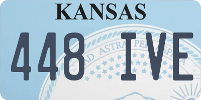 KS license plate 448IVE
