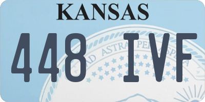 KS license plate 448IVF