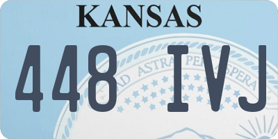 KS license plate 448IVJ