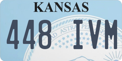 KS license plate 448IVM