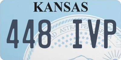 KS license plate 448IVP