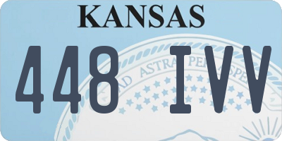 KS license plate 448IVV