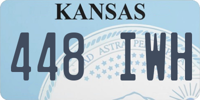 KS license plate 448IWH