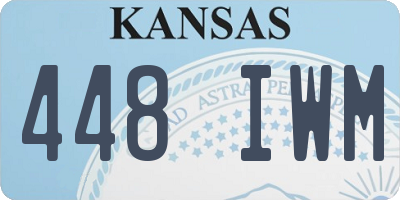 KS license plate 448IWM
