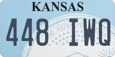KS license plate 448IWQ