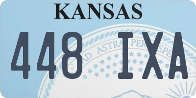 KS license plate 448IXA