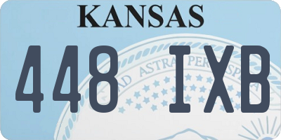 KS license plate 448IXB