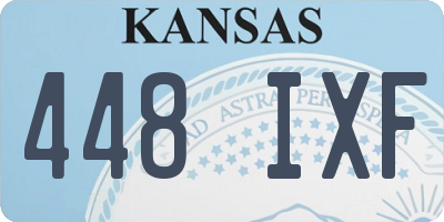 KS license plate 448IXF