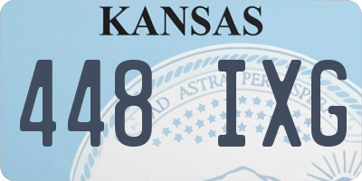 KS license plate 448IXG