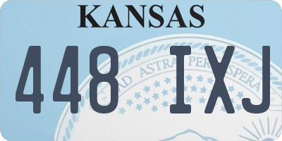 KS license plate 448IXJ