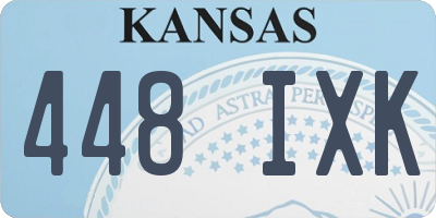 KS license plate 448IXK