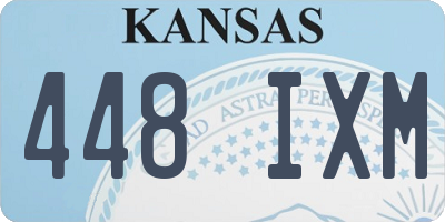 KS license plate 448IXM