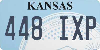 KS license plate 448IXP