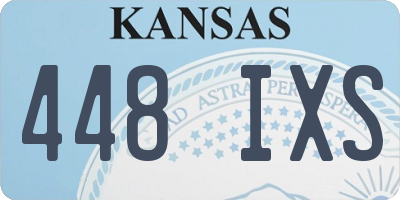 KS license plate 448IXS