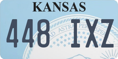 KS license plate 448IXZ