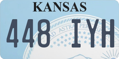 KS license plate 448IYH