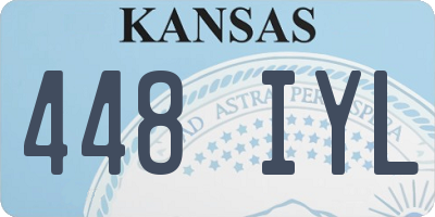 KS license plate 448IYL