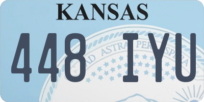 KS license plate 448IYU