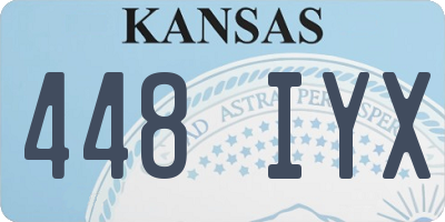 KS license plate 448IYX