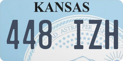 KS license plate 448IZH