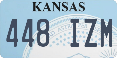 KS license plate 448IZM