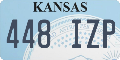 KS license plate 448IZP