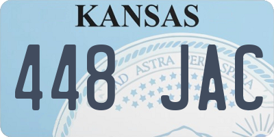 KS license plate 448JAC
