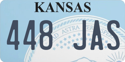 KS license plate 448JAS