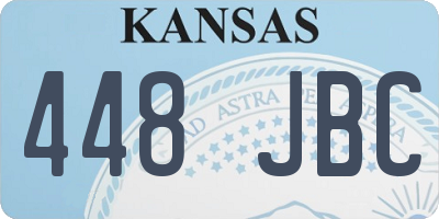 KS license plate 448JBC
