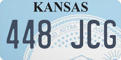 KS license plate 448JCG