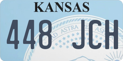 KS license plate 448JCH